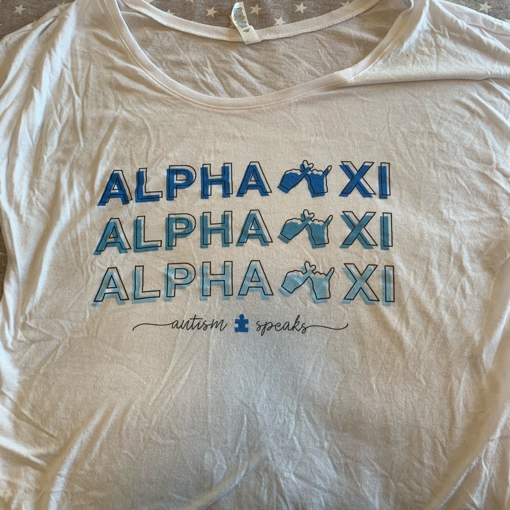 Alpha Xi Delta AxiD Bella + Canvas top